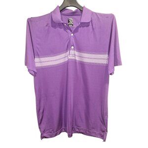 Page & Tuttle Cool Swing Mens Golf Polo Shirt Purple L Performance
